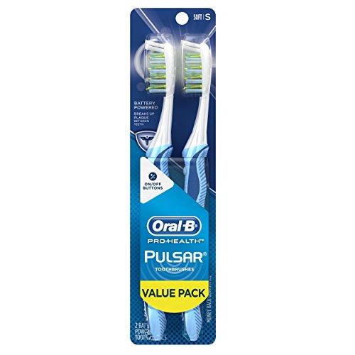 Oral-B Pulsar Soft Bristle Toothbrush Twin Pack (Colors May Vary) Toothbrush Oral B 