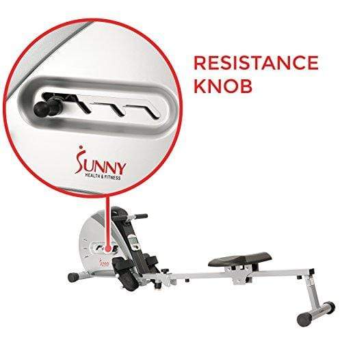 Sunny Health & Fitness SF-RW5606 Elastic Cord Rowing Machine Rower with LCD Monitor Sport & Recreation Sunny Health & Fitness 
