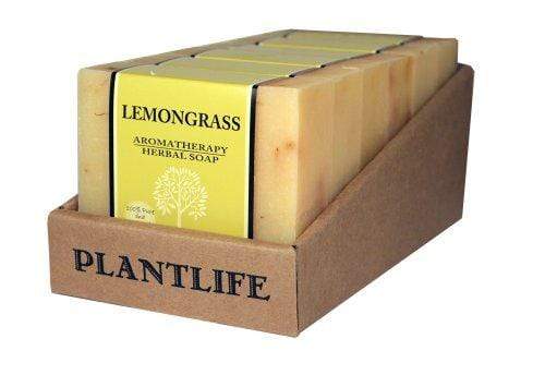 Value 6 Pack- Lemongrass 100% Pure & Natural Aromatherapy Herbal Soap- 4 oz each Natural Soap Plantlife 