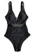 CUPSHE Women’s Sexy Mesh One-Piece Swimsuit Beach Swimwear Bathing Suit (L) Women's Swimwear CUPSHE 