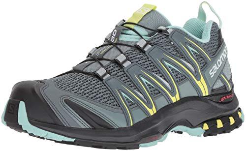 Salomon Women's XA PRO 3D W Trail Running Shoe, Stormy Weather/Lead/Eggshell Blue, 8.5 B US Women's Hiking Shoes Salomon 