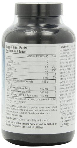 Source Naturals ArcticPure Omega-3 Fish Oil Ultra Potency 850mg Enteric Coated EPA/DHA for a Healthy Heart, Joints and Immune System - Molecularly Distilled for Pharmaceutical Quality - 120 Softgels Supplement Source Naturals 