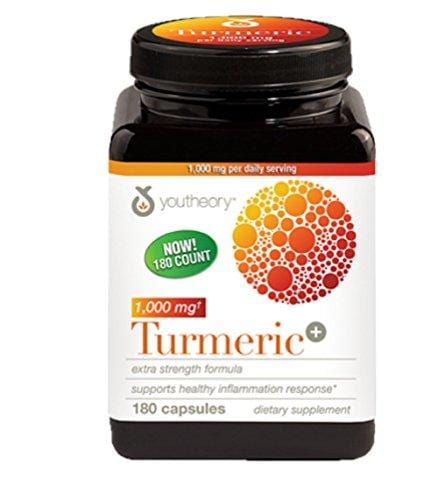 Youtheory Turmeric Extra Strength Formula Capsules 1,000 mg per Daily, 180 Count (Pack of 1) Supplement Youtheory 