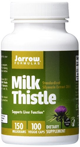 Jarrow Formulas Milk Thistle, Promotes Liver Health, 150 mg Caps, 100 Veggie Capsules Supplement Jarrow 
