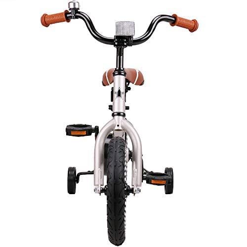 Joystar 16 Inch Kids Bike for 4 5 6 Years Boys, Kids Bicycle with Training Wheel & Coaster Brake, 85% Assembled, Silver Outdoors JOYSTAR 