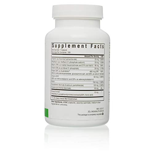 B Complex Plus | 100 Capsules | Seeking Health | Vegetarian Vitamin B Complex Capsules | 100 easy-to-swallow capsules Supplement Seeking Health 