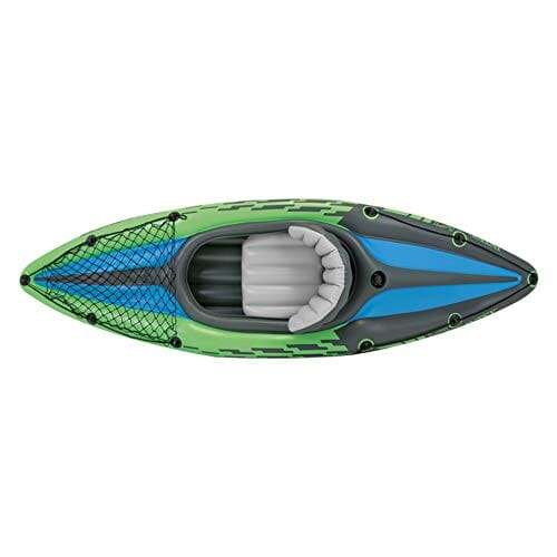 Intex Challenger K1 Kayak, 1-Person Inflatable Kayak Set with Aluminum Oars and High Output Air Pump Outdoors Intex 