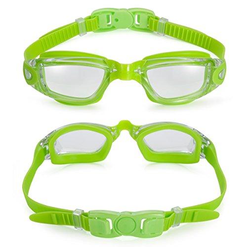 Aegend Swim Goggles, Swimming Goggles No Leaking Anti Fog UV Protection Triathlon Swim Goggles with Free Protection Case for Adult Men Women Youth Kids Child, Multiple Choice Swim Goggles Aegend 