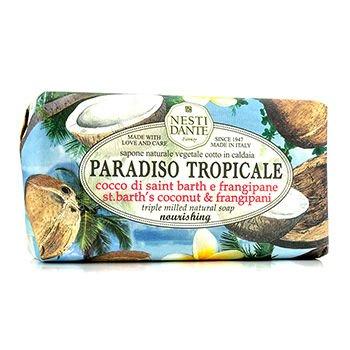 Nesti Dante Paradiso Tropicale Triple Milled Natural Soap, St. Barth's Coconut and Frangipani, 8.8 Ounce Natural Soap Nesti Dante 