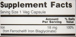 NOW Iron 18 mg,120 Veg Capsules Supplement NOW Foods 