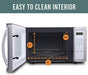 Farberware FMO11AHTPLB 1.1 Cu. Ft. 1000-Watt Microwave Oven with LED Lighting Cubic Feet, White/Platinum Kitchen Farberware 