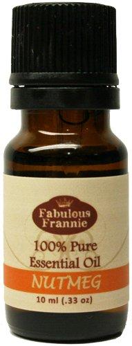 Nutmeg 100% Pure, Undiluted Essential Oil Therapeutic Grade - 10 ml. Great for Aromatherapy! Essential Oil Fabulous Frannie 