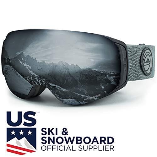 WildHorn Outfitters Roca Ski Goggles & Snowboard Goggles- Premium Snow Goggles for Men, Women and Kids. Features Quick Change Magnetic Lens System with Integrated Clip Lock. Ski WildHorn Outfitters 