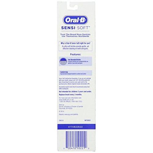 Oral-B Sensi-Soft Toothbrush Twin Pack, Colors May Vary Toothbrush Oral B 