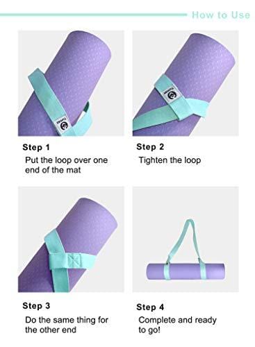 Tumaz Yoga Mat Strap, 2-in-1 Adjustable Sling - Mat Carrier & Stretchi —  ShopWell