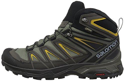 Salomon Men's X Ultra 3 MID GTX Trail Running Shoe, Castor Gray, 9 M US Men's Hiking Shoes Salomon 
