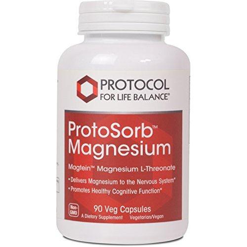 Protocol For Life Balance - ProtoSorb Magnesium - Supports Nervous System and Healthy Cognitive Function with Enhanced Absorption Formula - 90 Veg Capsules Supplement Protocol For Life Balance 