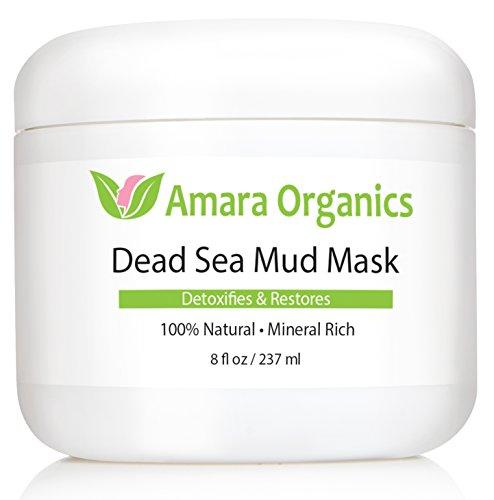 Amara Organics Dead Sea Mud Mask for Face & Body - Pure Mud with No Fillers Detoxifies & Restores Healthy Skin - 8 oz. Skin Care Amara Organics 