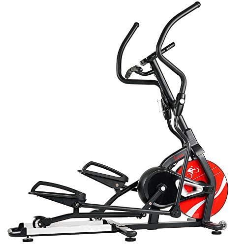 Sunny Health & Fitness Magnetic Elliptical Trainer Machine w/ Tablet Holder, LCD Monitor, 265 Max Weight and Pulse Monitor - Stride Zone - SF-E3865,Black Sports Sunny Health & Fitness 