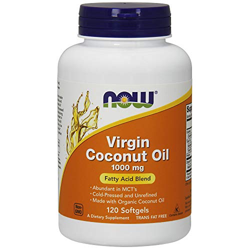 NOW Virgin Coconut Oil 1000 mg,120 Softgels Supplement NOW Foods 