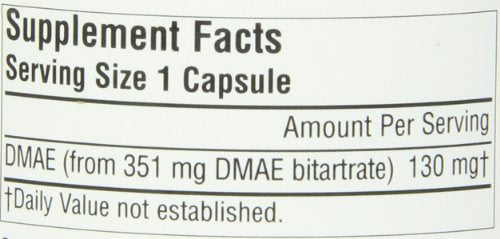 Source Naturals DMAE 351mg Brain Nutrition Support - 100 Capsules Supplement Source Naturals 