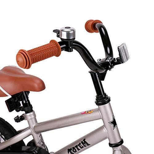 Joystar 16 Inch Kids Bike for 4 5 6 Years Boys, Kids Bicycle with Training Wheel & Coaster Brake, 85% Assembled, Silver Outdoors JOYSTAR 