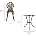 Best Choice Products 3-Piece Cast Aluminum Patio Bistro Furniture Set w/Antique Copper Finish Lawn & Patio Best Choice Products 