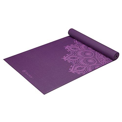 Premium Print Yoga Mat, Purple Mandala Accessory Gaiam 