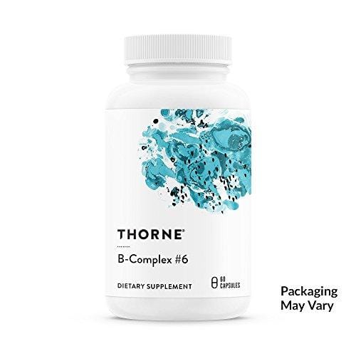 Thorne Research - B-Complex #6 - Vitamin B Complex with Active Forms of Essential B Vitamins and Extra B6-60 Capsules Supplement Thorne Research 