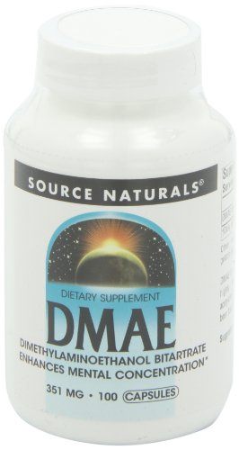 Source Naturals DMAE 351mg Brain Nutrition Support - 100 Capsules Supplement Source Naturals 