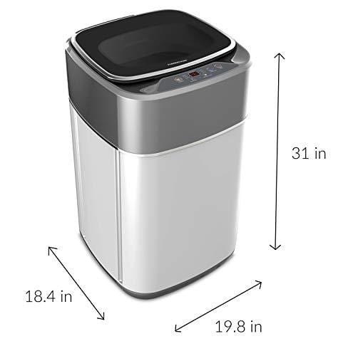 Farberware Professional FCW10BSCWHA 1.0 Cu. Ft. Portable Clothes Washer with 7-lb Load Capacity, Silver & Chrome Kitchen Farberware 