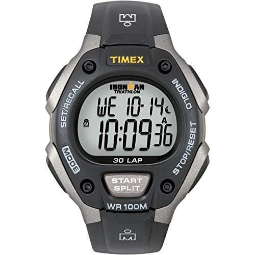 Timex Men's T5E901 Ironman Classic 30 Gray/Black Resin Strap Watch Watch Timex 
