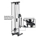 Vanswe Wall Mount Cable Station, 18 Positions Adjustable Dual Pulleys Cable Crossover Machine Sports Vanswe 
