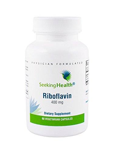 Riboflavin | 60 Vegetarian Capsules | Seeking Health | 400 mg Riboflavin | Vitamin B2 Supplement Seeking Health 