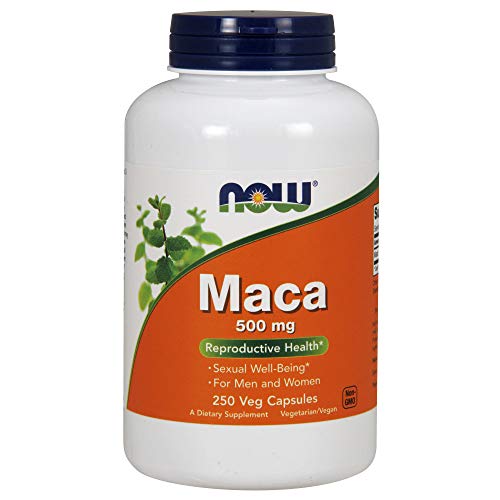 NOW Maca 500mg, 250 Veg Capsules Supplement NOW Foods 