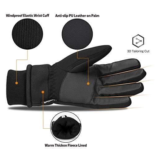 Cevapro Winter Gloves Women Men Touch Screen Gloves for Cold