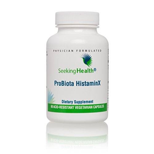 Seeking Health | ProBiota HistaminX | Nutrition Probiotic | Vegetarian Probiotic | 10 Billion CFUs per Serving | 60 Probiotic Vegetarian Capsules Supplement Seeking Health 