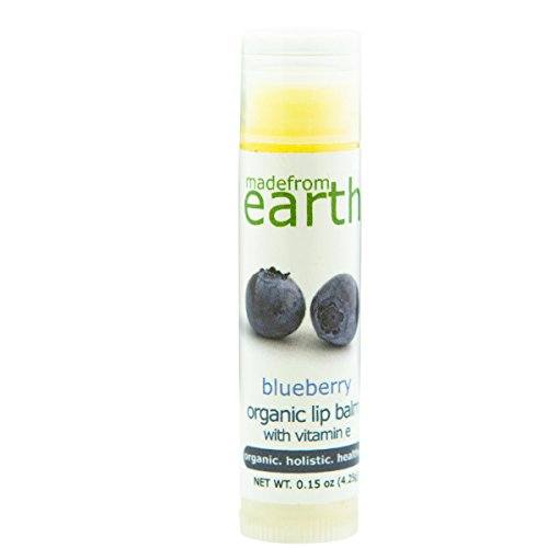 Organic Lip Balm - 3 Pack of Citrus Fresh, D'anjou Pear & Blueberry Skin Care Made from Earth 
