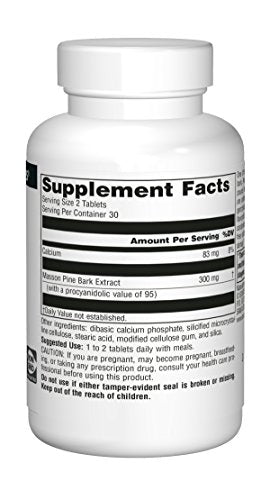 Source Naturals Pine Bark Extract 150mg - 60 Tablets Supplement Source Naturals 