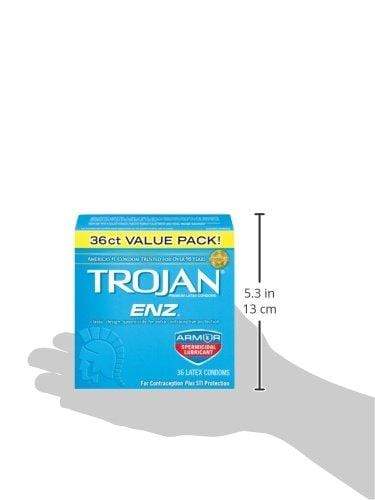 Trojan Enz Condom Enz Spermicidal, 36 Count ShopWell Trojan Enz Condom Enz Spermicidal, 36 Count ShopWell