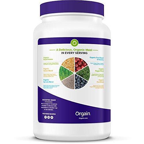 Orgain Organic Plant Based Meal Replacement Powder Supplement Orgain 