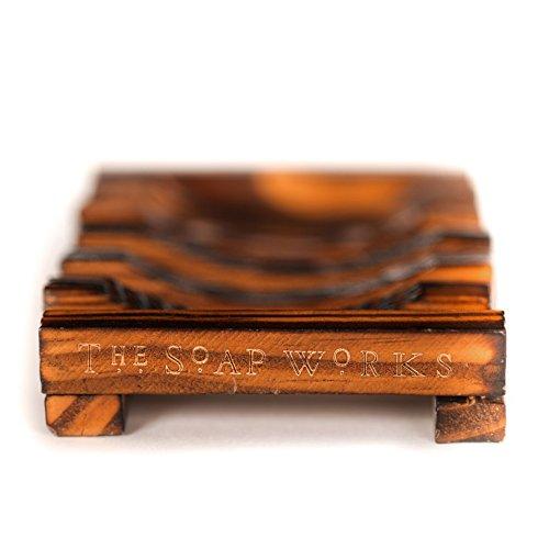 Soap Works Emu Oil Bar Soap, 8-Count with Free Soap Works Natural Wood Soap Dish Natural Soap SOAP WORKS 