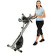 AuWit Magenetic Exercise Bike w/Multi Level Tension Control Adjustable Resistance LCD Screen Easy Storage Fitness Machine (Black) Sports AuWit 