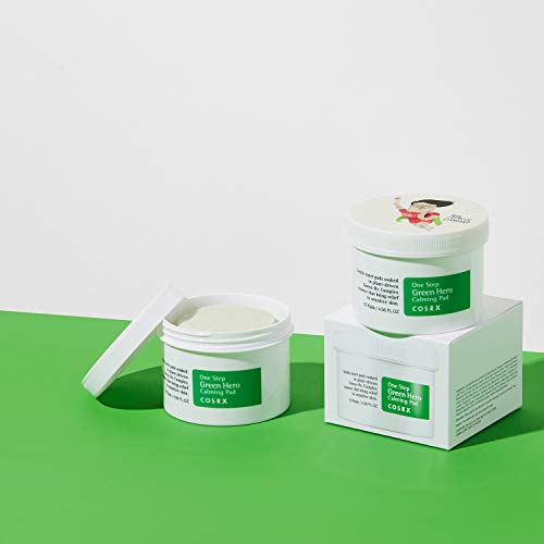 COSRX One Step Green Hero Calming Pad, 70 Pads, Toner-Soaked Pad, for Sensitive skin Skin Care COSRX 