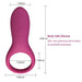 IMO Full Silicone Vibrating Cock Ring - Waterproof Rechargeable Penis Ring Vibrator - Sex Toy for Male or Couples (Wine Red) Skin Care IM IMO 