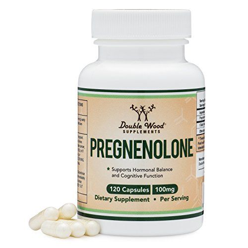 Pregnenolone - Third Party Tested - 120 Capsules - Made in The USA - 100mg Per Serving by Double Wood Supplements Supplement Double Wood Supplements 