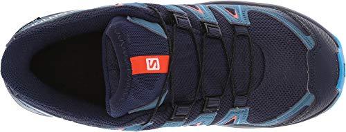 Salomon XA PRO 3D CSWP J Trail Running Shoe, Navy Blazer/Mallard Blue/Hawaiian surf, 1 Child US Women's Trail Shoes Salomon 
