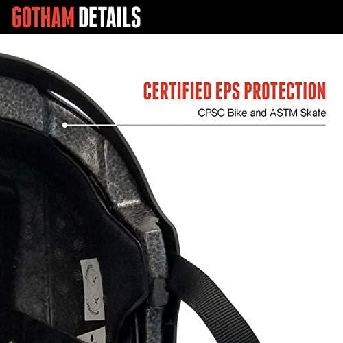 Triple Eight Gotham Dual Certified Skateboard and Bike Helmet, Black Matte, Small / Medium Outdoors Triple Eight 