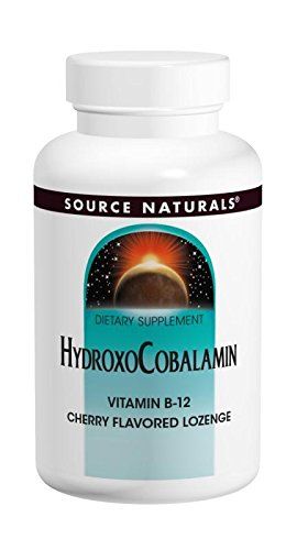 Source Naturals HydroxoCobalamin Vitamin B-12 1mg Cherry Flavor - 60 Lozenges Supplement Source Naturals 