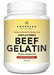 Premium Grass Fed Beef Gelatin Powder (XL 2.2lbs) | Unflavored | Anti-Aging Collagen Protein Supplement | 18 Amino Acids for Healthy Skin, Hair, Joints, Gut | Keto Friendly | Gluten Free & Non GMO Supplement AMANDEAN 